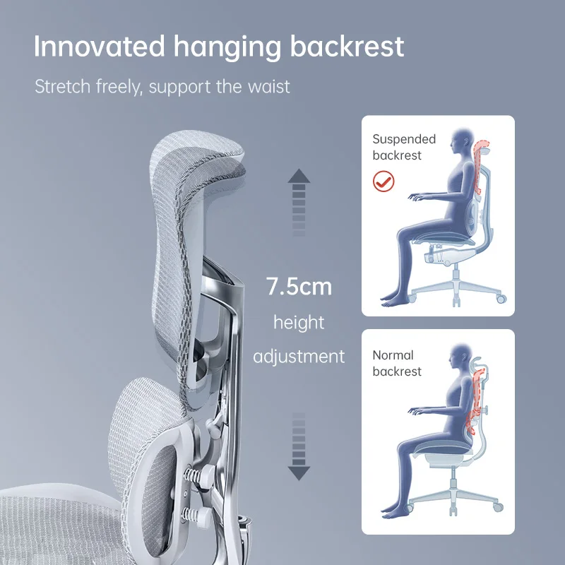Modern Furniture Bürostuhl Mesh Executive Boss Drehstuhl mit Fußstütze
