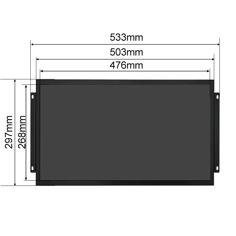 Factory 21.5 inch 1920*1080 HD-MI VGA BNC Resistive touch screen Metal TFT Open Frame Embedded industrial LCD