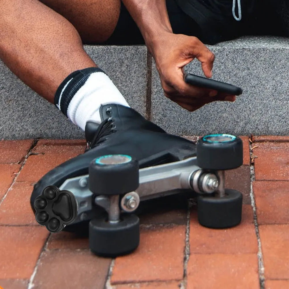 

2Pcs Roller Skate Toe Stoppers High-Durability Wear-Resistant Non-Slip Brake Blocks for Professional Skating Safety Speed