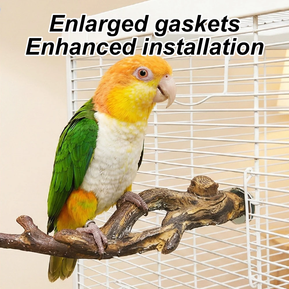 Soporte decorativo de resina para jaula con ramas para loros y aves - imagen 5