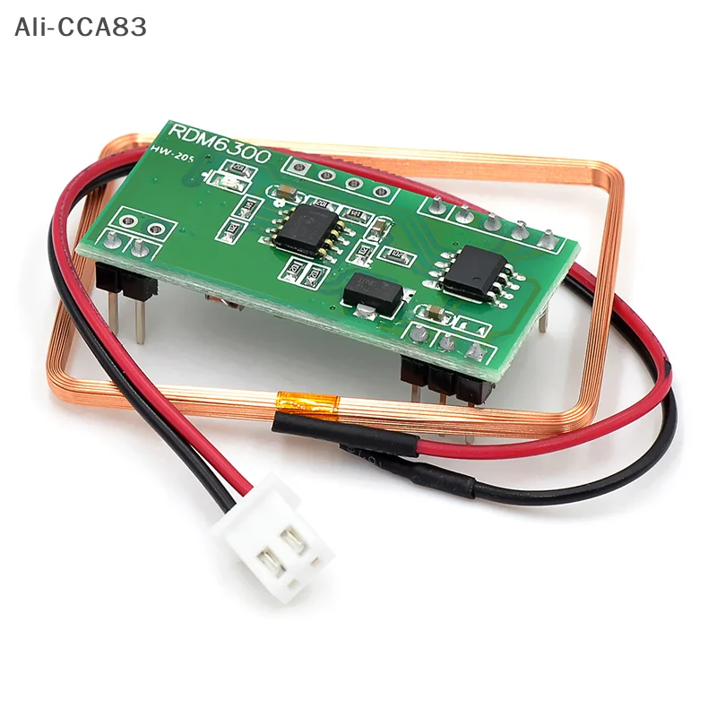 Módulo lector de identificación de llave de tarjeta RFID EM4100 de 125Khz RDM6300 (RDM630) para Arduino