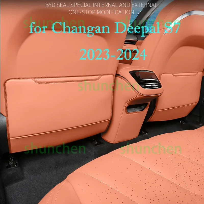 

Car Rear Row Anti-kick Covers for Changan Deepal S7 2023-2024 Seat Back Kick Protector Dirt-proof Covers Interior Accessories