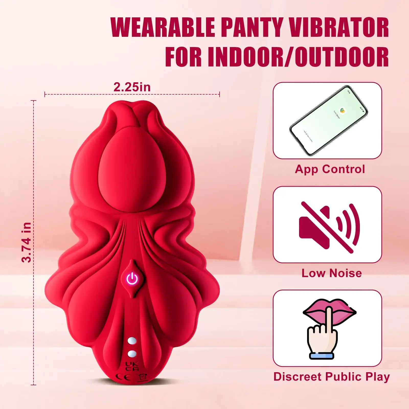 Vibrator Draagbare Panty Seksspeeltjes Voor Vrouwen-Speelgoed Voor Volwassenen Mini Vibrators En App Afstandsbediening Met 9 Trillingsmodi, Clitoris