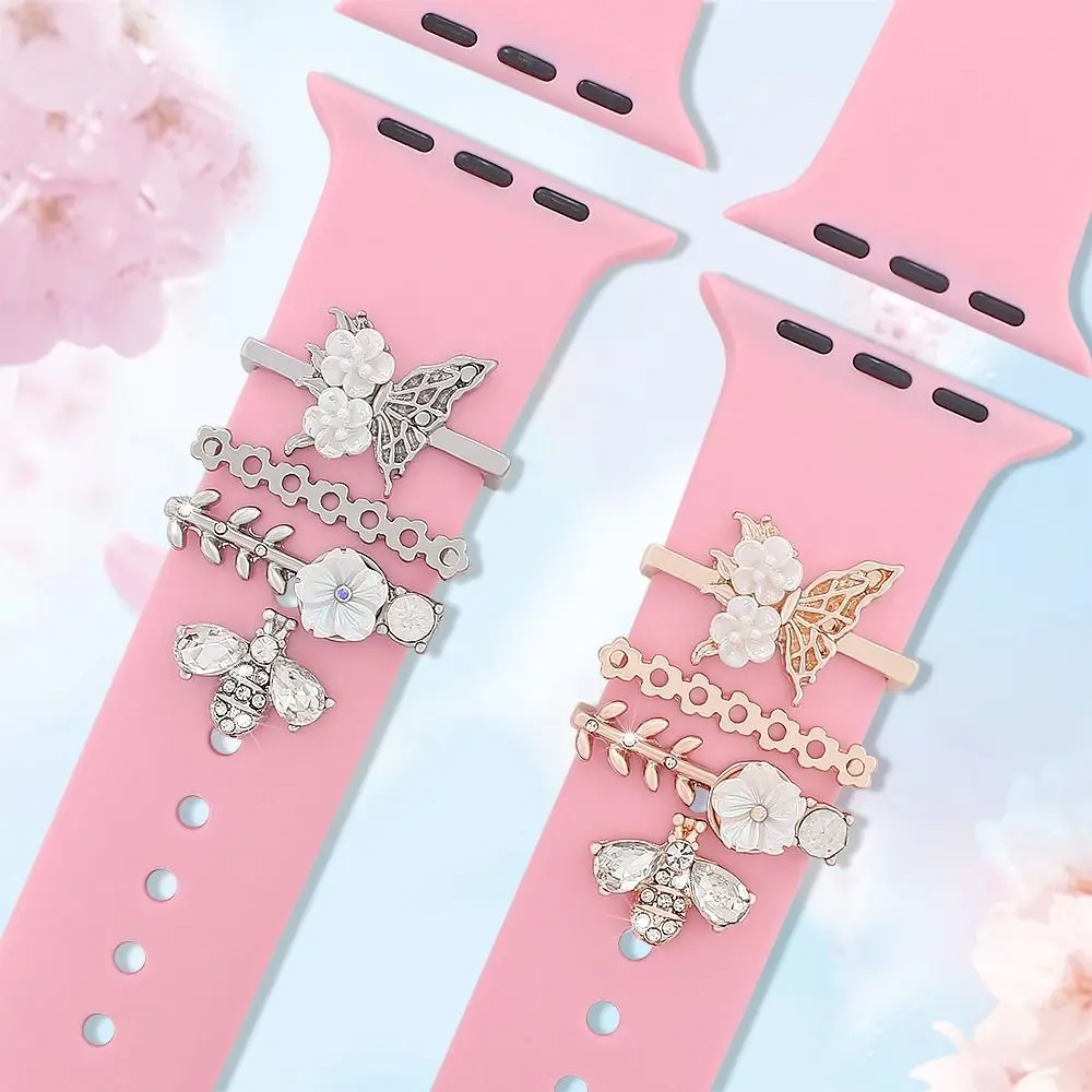 

Jewelry Strap Decorative Ring New Decor Accessories Diamond Ornament Watch Band Bracelet Decoration for Apple Watch Band