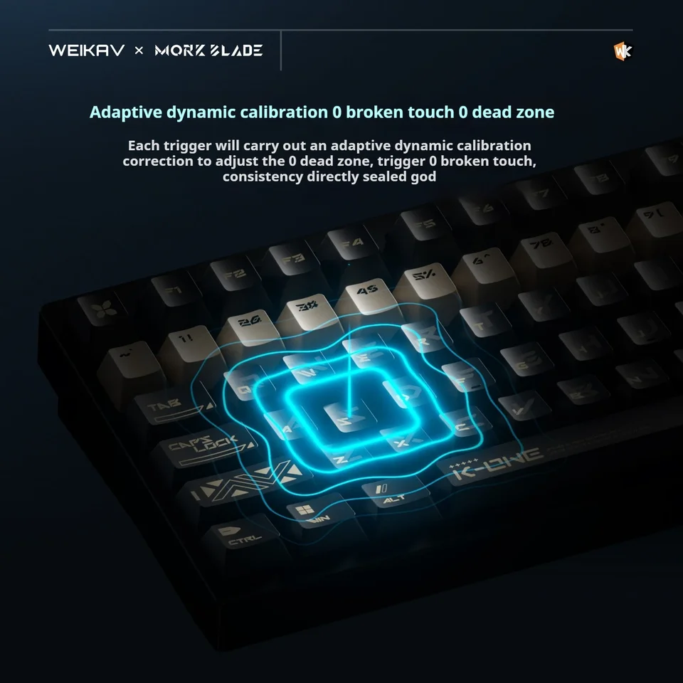 Weikav K-One80 有線キーボード磁気スイッチ Morkblade K-One Rt0.005