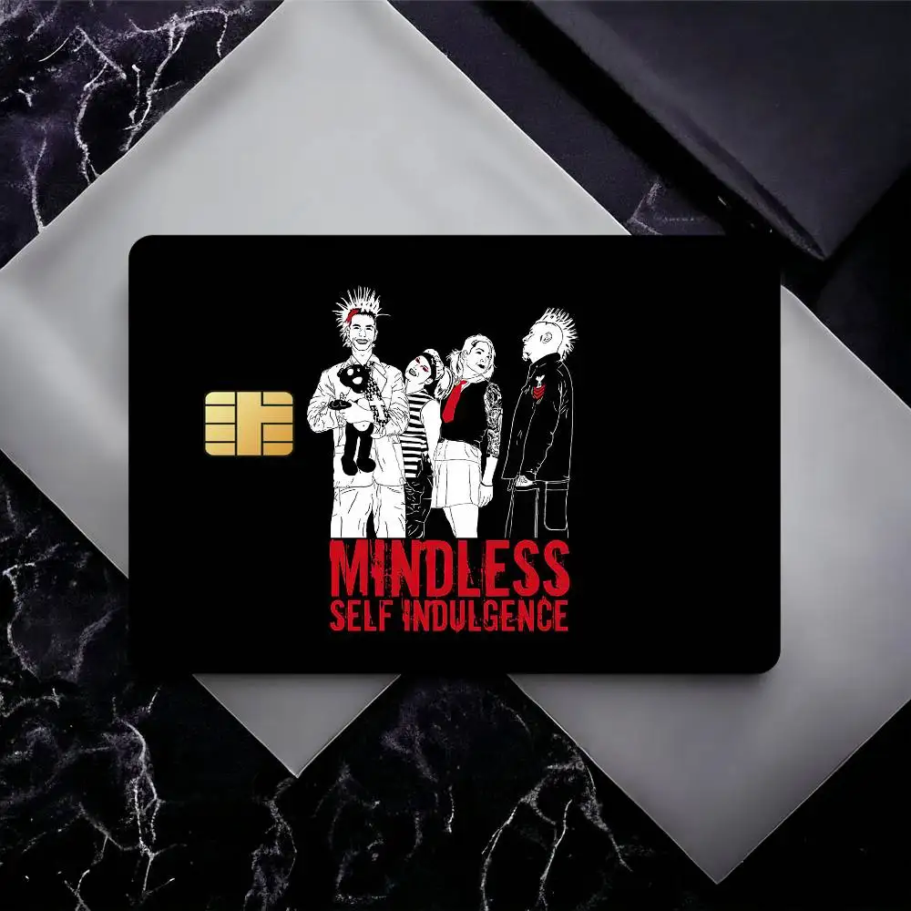 M-Mindless Self Indulgence Credit Card Skin Stickers For Bank Card Bus Metro Card Sticker Waterproof Gift