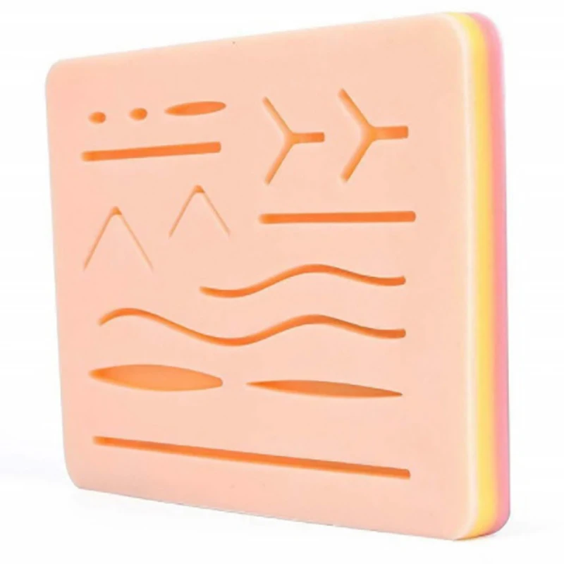 Suture Practice  Silicone 3 Layer Suturing Pad Human Skin Model Training