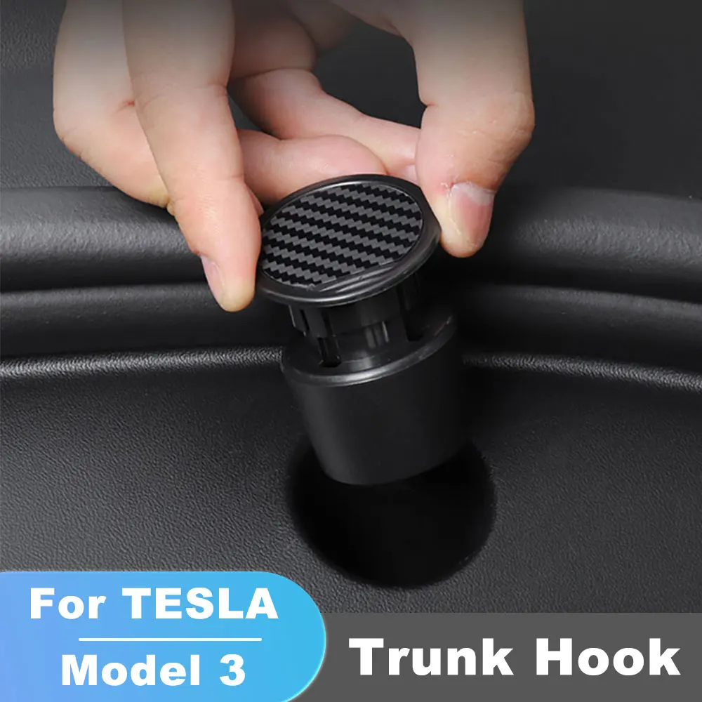 

For Tesla Model 3 Car Functional Interior Accessories Front Spare Box Organize Hook Model3 Front Trunk Box Hook