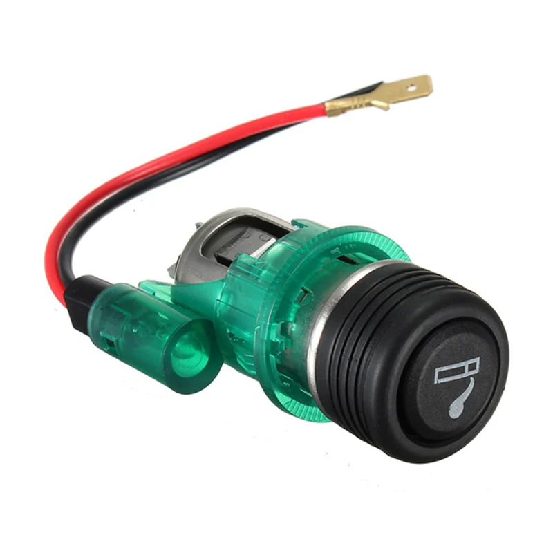 DC 12V Car Cigarette Lighter 25mm 1inch Car Charger Adapter With Socket Fit for V W / B-MW / Toyota / Honda / Au-di / Mercedes