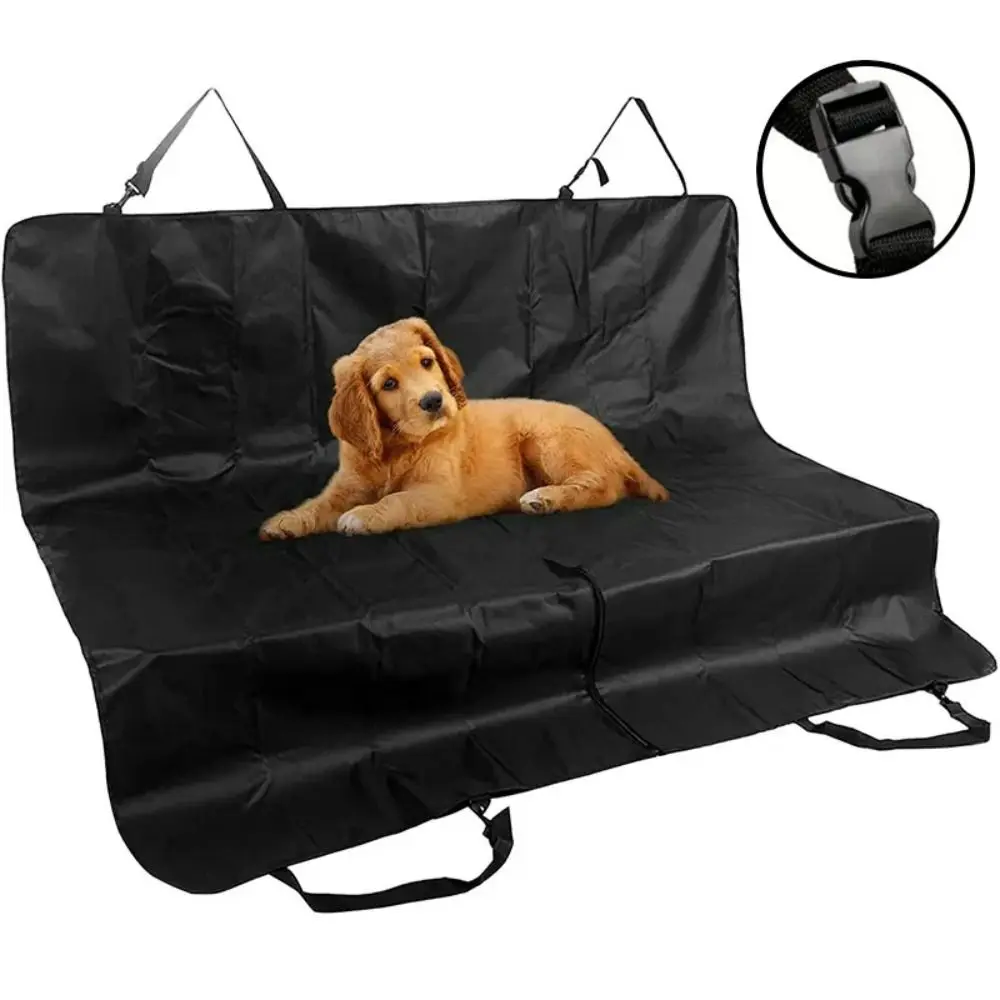 

Wear Resistant Oxford Pet Car Rear Seat Cover Waterproof Buckle Dog Mat Blanket Black Dog Hammock SUV