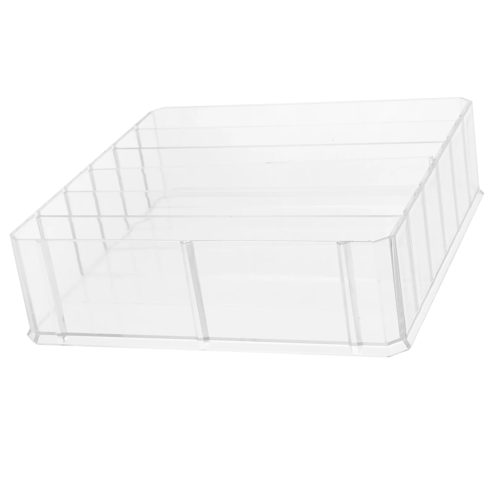 Cash Storage Box Ticket Case Calculator Holder Jewelry Tray Partition Currency till Acrylic Money Desktop Multi-grid Drawer