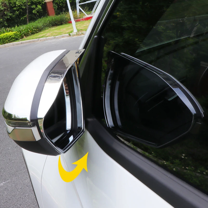 

Автомобильное зеркало заднего вида Abw из углеродного волокна, защита от дождя, бровей, снега, солнцезащитный козырек для Hyundai Tucson Nx4 2021 2022 2023, гибридный