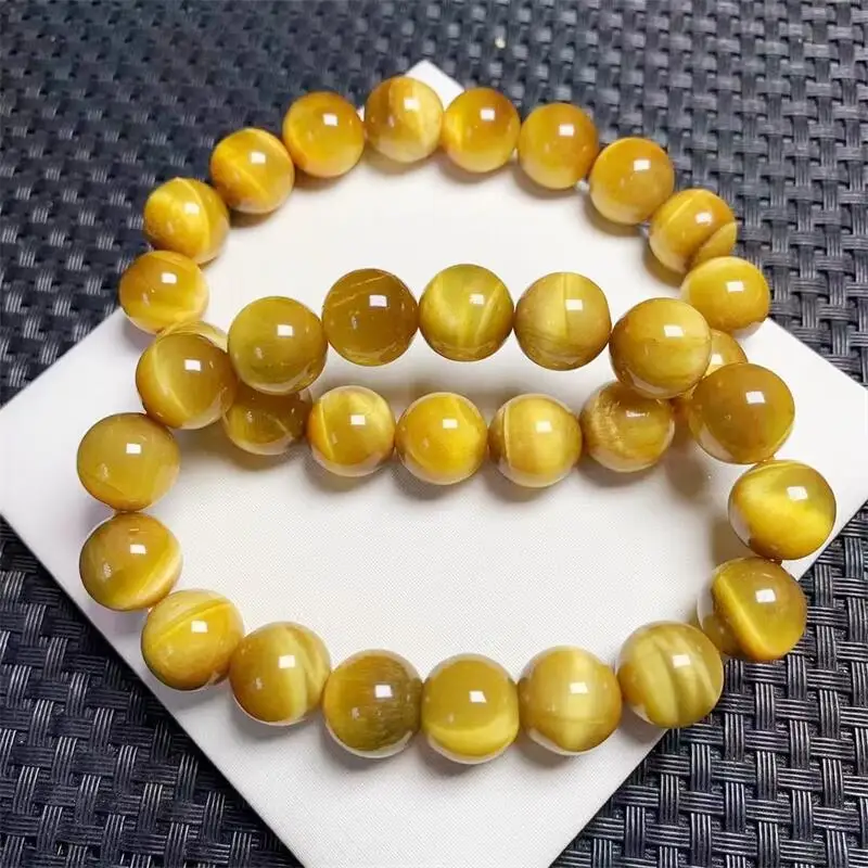 Natural Tiger Eye Stone Bracelet Luxury Healing Reiki Jewelry Quartz Crystal Stone Bangle Gift 1pcs 8/10/12MM