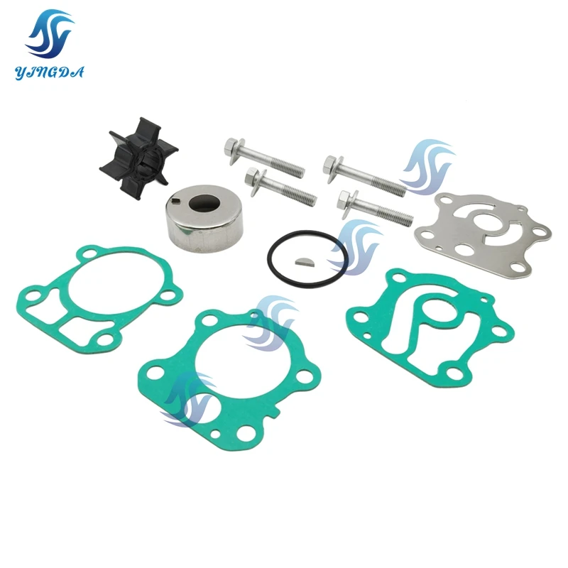 

Boat Engine Water Pump Impeller Kit 6H3-W0078 For Yamaha 2-Stroke 50 60 70HP Outboard 6H3-W0078-A0 6H3-W0078-00 18-3465