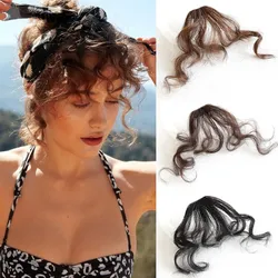 1 Pc Air Bangs klip w Bangs przód schludny grzywka Fringe włosów dziewczyna włosy Clip In klip rozszerzenie włosów akcesoria dla kobiet