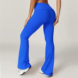 Women Leggings Yoga Bell-bottoms Tight Lifting Dance High Waist Tights Sport Pants Gym Workout Running Push Up Fitness Leggings