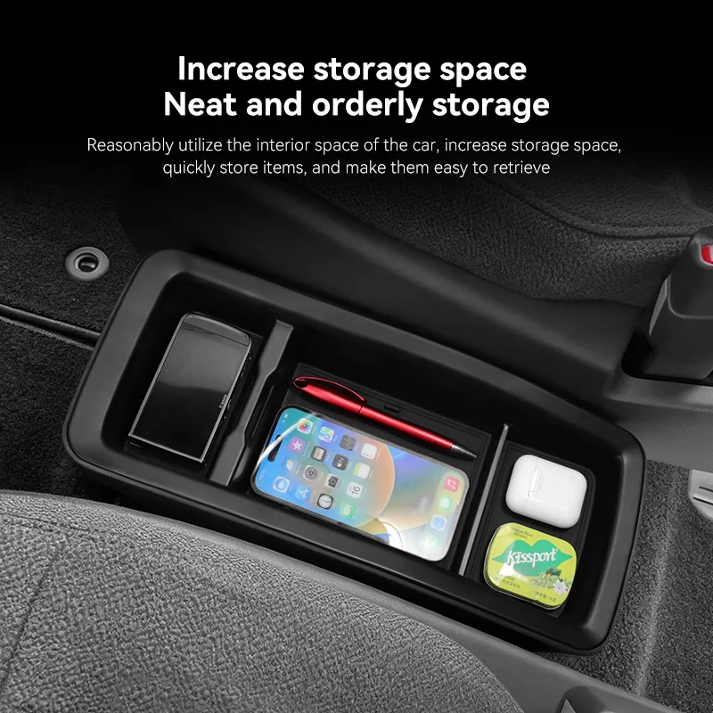 For Toyota STEP WGN 2015-2022 Front Seat Central Storage Box ABS Car Seat Center Tray Storage Box Interior Accessories