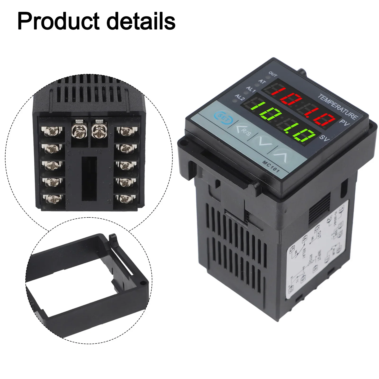 PID Digital Thermostat MC101 with 4 Digit Display Auto Tune Functionality for Enhanced Temperature Control and Management