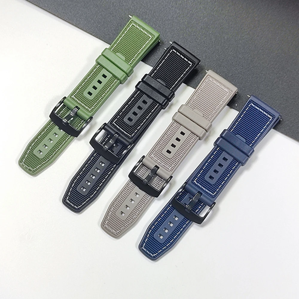 Official 22mm Strap For Huawei Watch GT6 pro 46mm Nylon Composite Band for Huawei Watch 5 4/GT6 5 4 3 2 46mm/GT5 4 Pro Bracelet