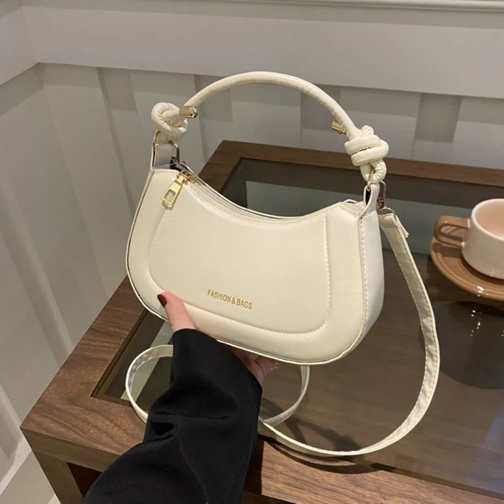 Casual Zipper Pu Leather Shoulder Bag Handheld Korean Style Crossbody Bag Small Square Bag Phone Bag Women Handbag Ladies/Girls