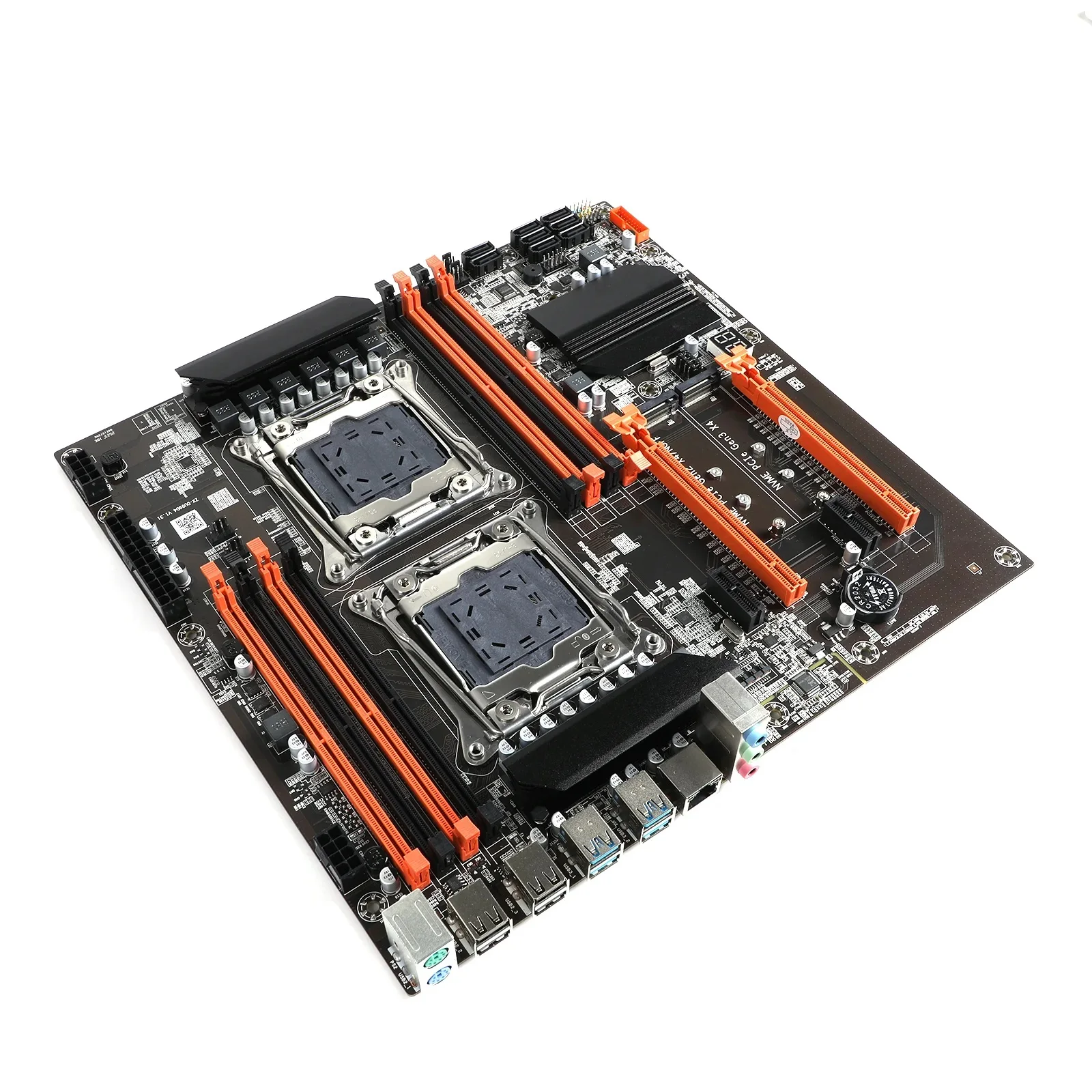 X99 Dual CPU Motherboard, ZX-DU99D4X8, V1.1 Slot, Intel X99 Chip, Supports LGA 2011 and LGA 2011-3 CPUs, DDR4 RAM