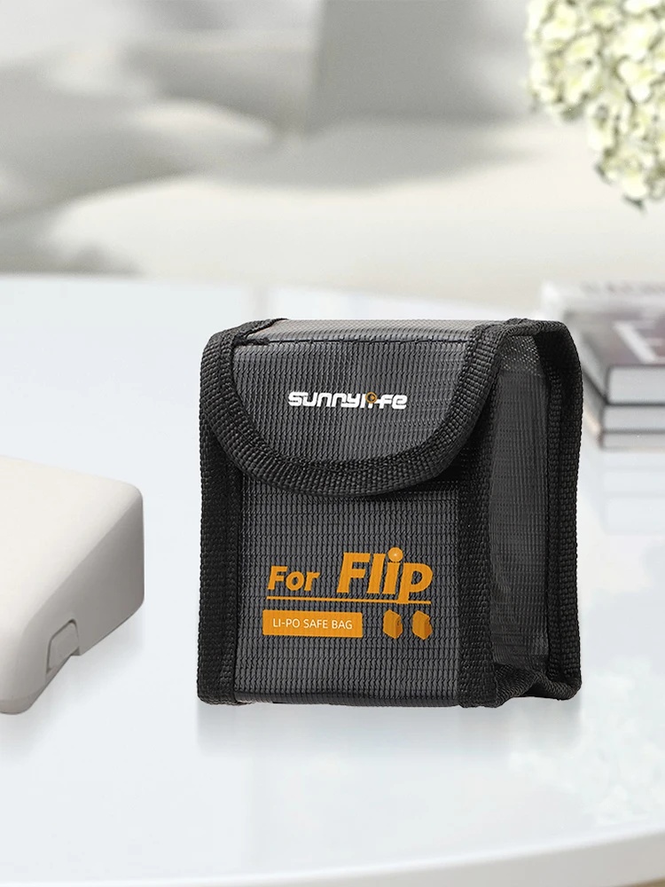 حقيبة تخزين بطاريات الطائرة بدون طيار، حقيبة آمنة للبطارية، حقيبة حمل محمولة لملحقات بطارية DJI Flip