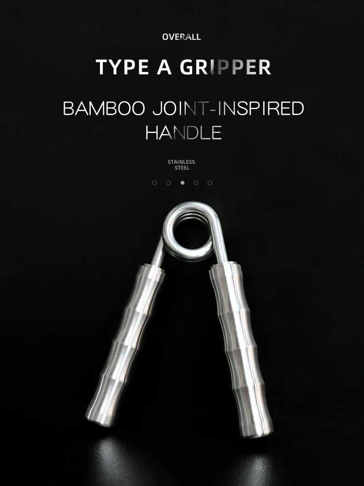 Daqi Jiang Griffkrafttrainer Groß, Sieben Edelstahl-Griffkrafttrainer vom Typ A für professionelles Training der Handkraft, Fingerkraft, Handgelenkskraft, Armmuskulatur und Armkraft. – Detail 2