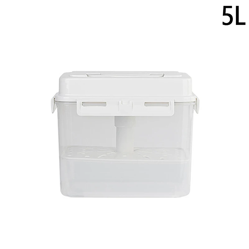 피클 항아리 누출 방지 발효 용기, 작은 오이 사우어크라우트 김치 보관 용기, 발효 용기, 4 L, 5L
