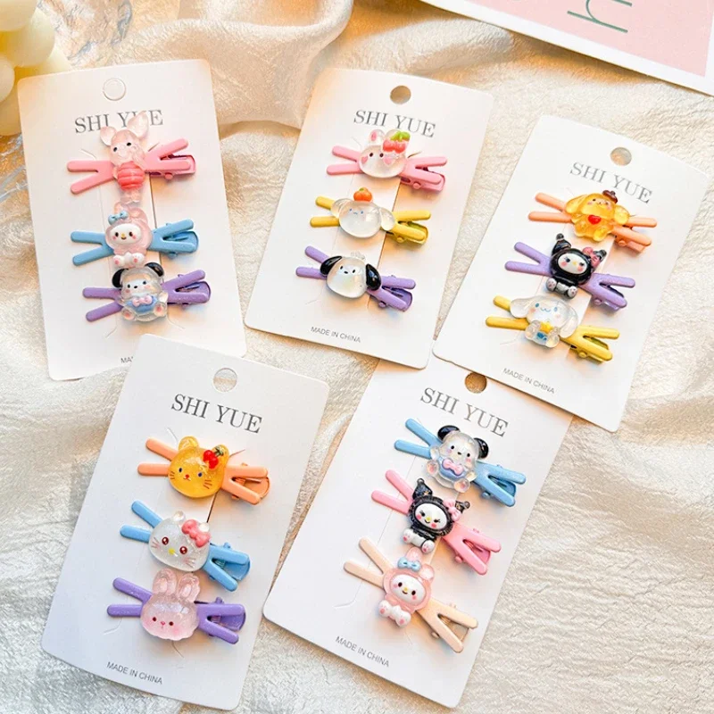 Sanrio Creative Hairpin Cute cartoon children's hair accessories Anime BB clip girl's headwear gift accessories