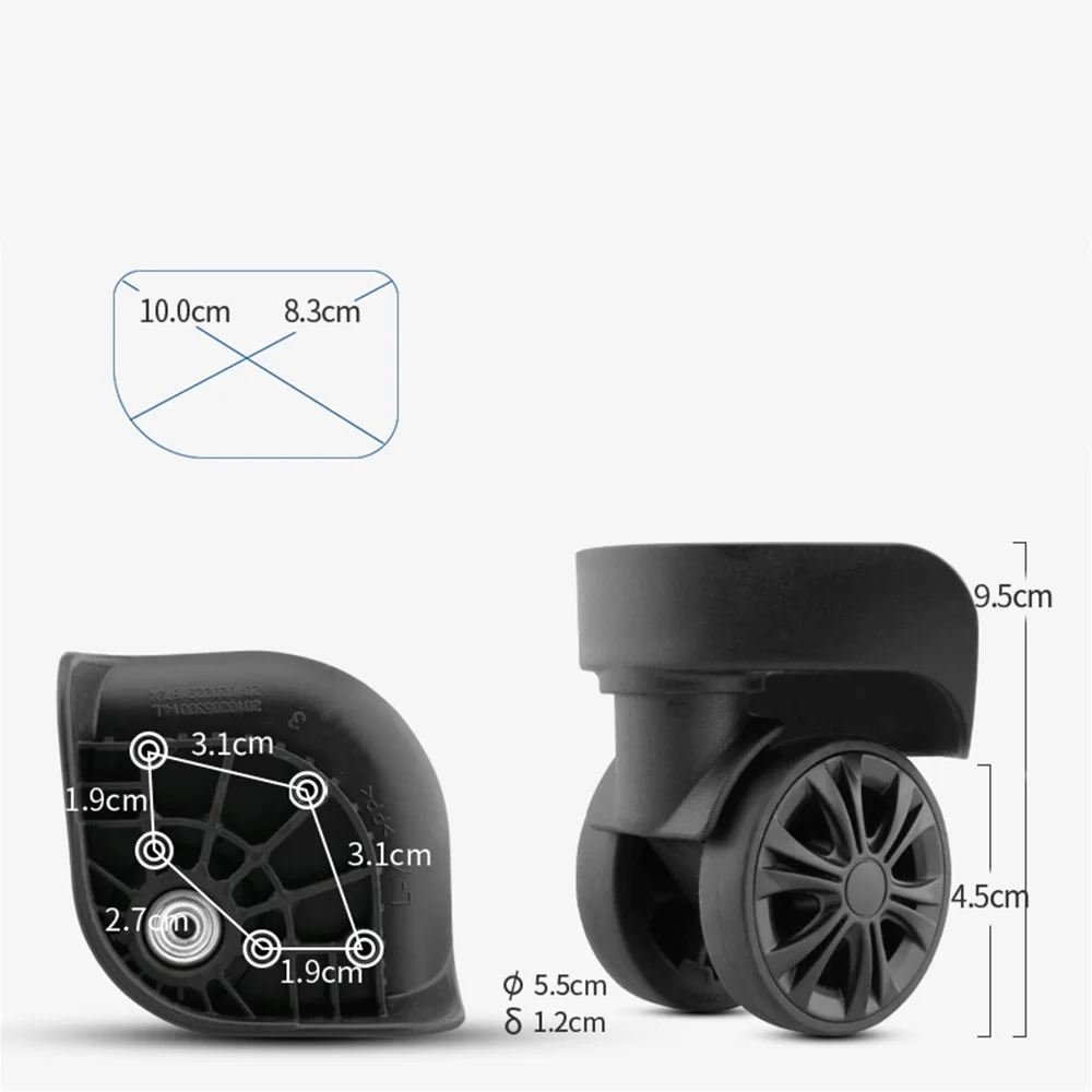 Подходит для ремонта чемоданов Hongying, аксессуары для ремонта колес чемоданов, запасные части для сменных колес чемоданов на колесах, бесшумные роликовые шкивы