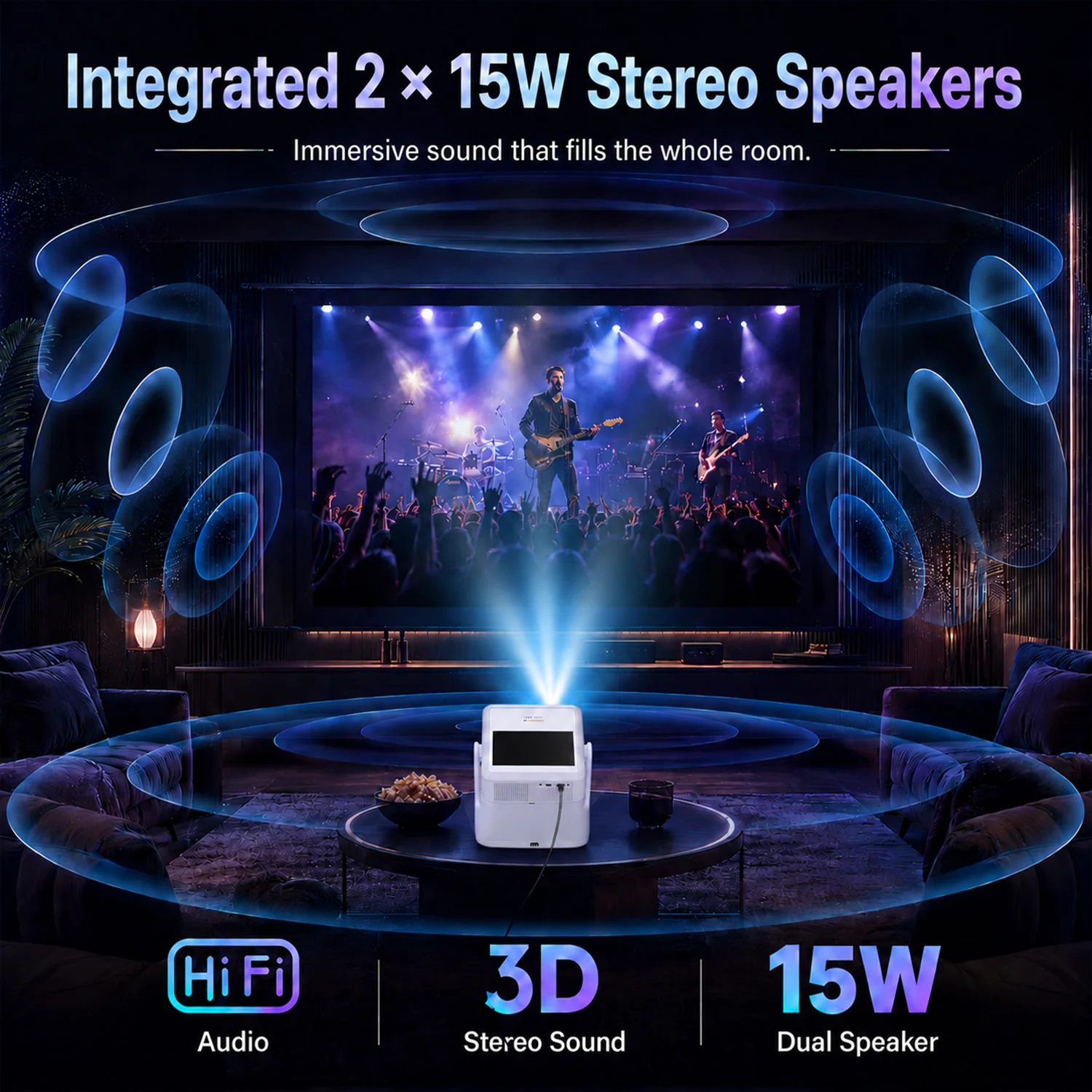 Android 12 7-Zoll-Projektor 4K – Home Cinema Kids Bewertung und Preis