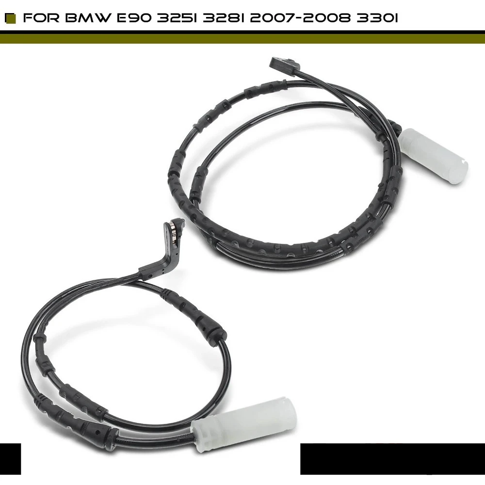 BMW 1シリーズ E81 E82 E87 E88 & 3シリーズ E90 E91 E92 E93用 フロントリアブレーキパッドセンサー 34356762252 34356762253 (自動車部品)