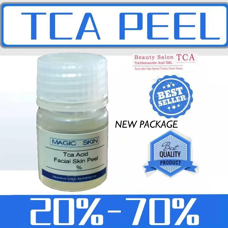 TCA 20% 30% 40% 50% 60% 70% 90% 100% PEEL FACIAL Solução DE PESCAÇÃO CEMÍICA Esfoliante