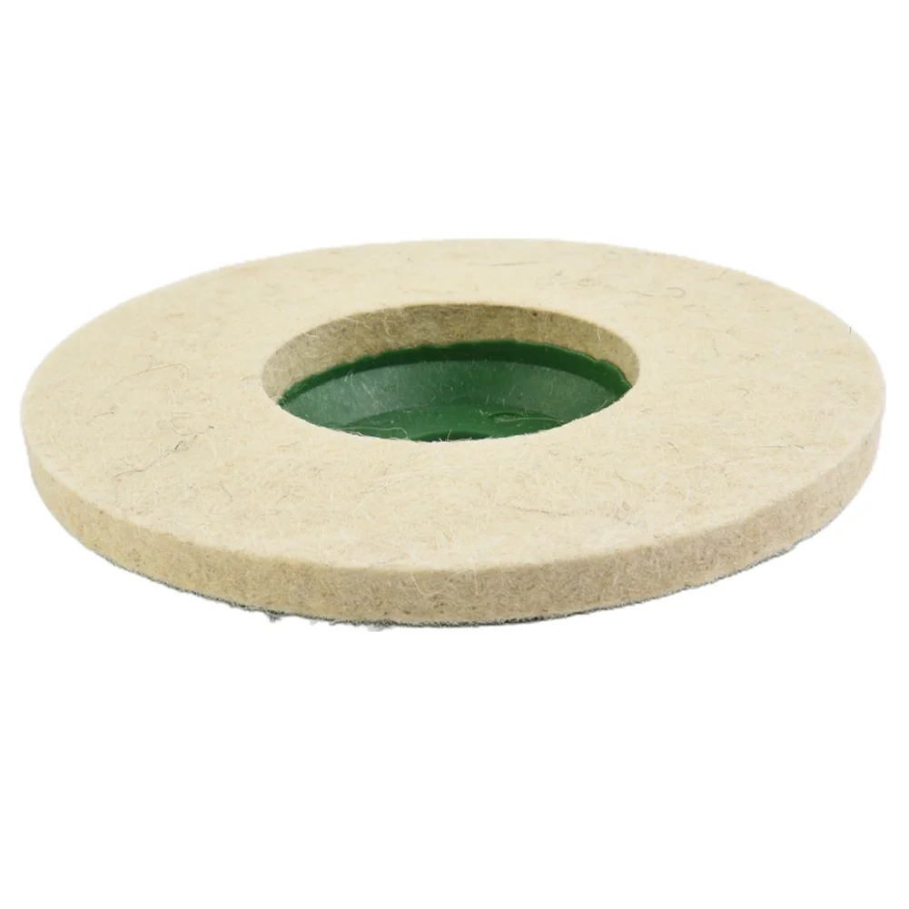 

High Quality Polishing Wheels Tool 125*22mm 5 Inch 5pcs Buffer Felt Polish Discs White + Green For Metal Polishing