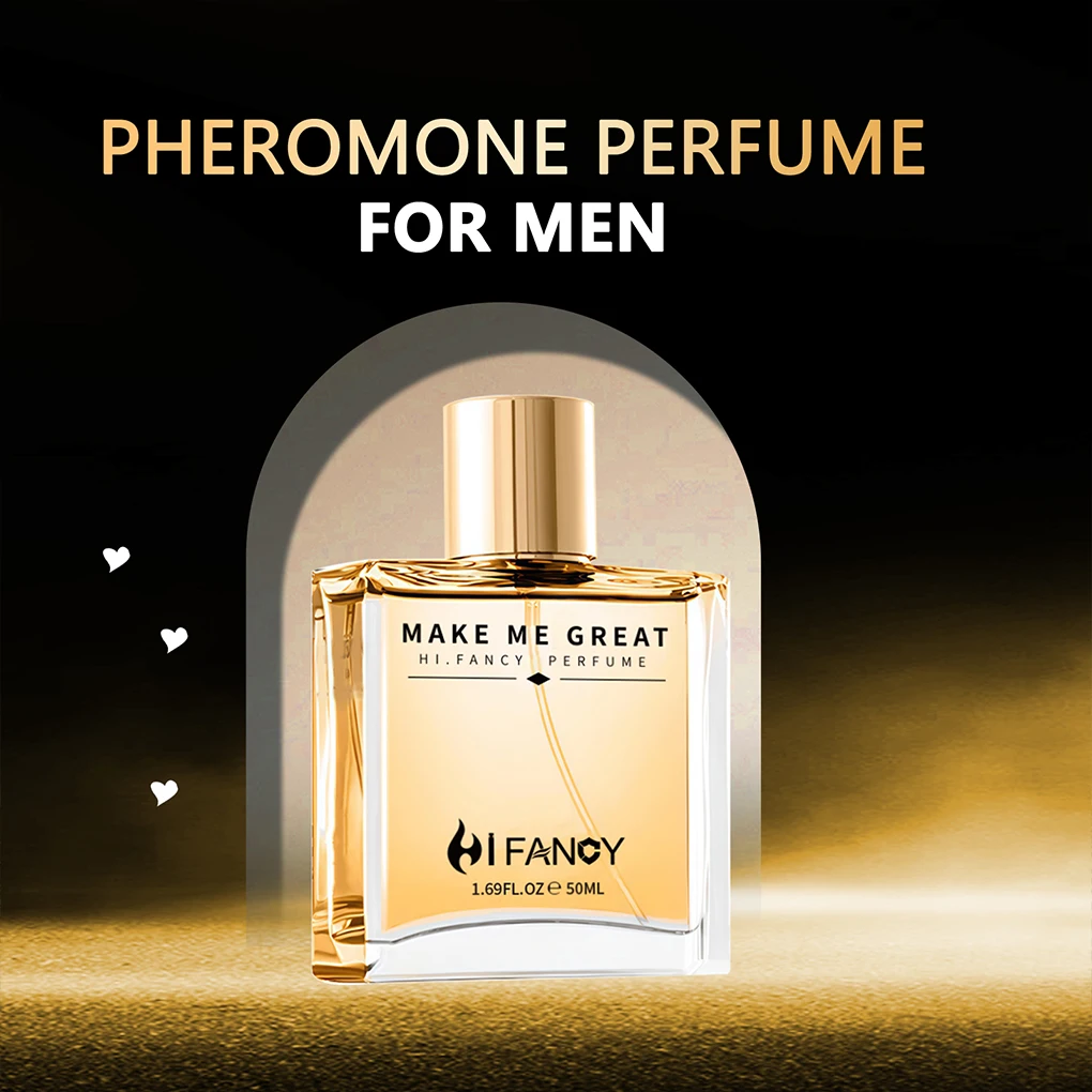 Hi.Fancy 50ML Perfume para hombres Fragancia duradera Charm Colonia Feromonas Attirar el sexo opuesto Fragancia ligera Regalos de cumpleaños