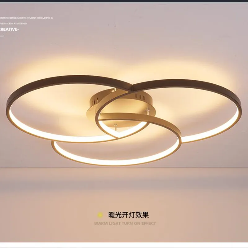 

modern led chandelier for living room bedroom aluminum body remote control home chandelier lighting lamp fixture ZX8025