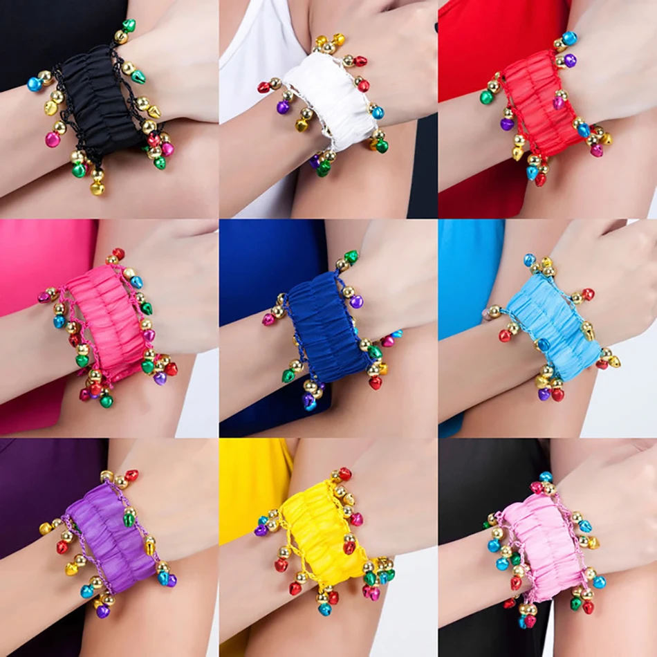 Chiffon Bell Bracelet Belly Dance Accessories Chiffon Bell Bracelet Belly Dance Bracelet Belly Dance Jewelry