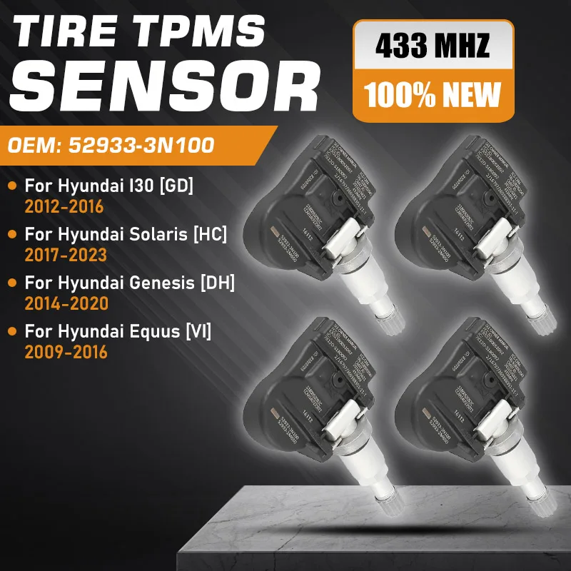 

For Hyundai I30 2012-2016 Tire Pressure Sensor Hyundai Solaris 2017-2023 Hyundai Genesis 2014-2020 Hyundai Equus 2009-2016 TPMS