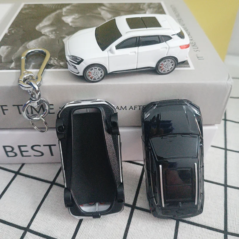 Automodell für Byd Song Plus Schlüsseletui für Atto 3 Han EV Dolphin Smart Remote Autoschlüsselabdeckung Halter Fob Schlüsselanhänger Halter Zubehör