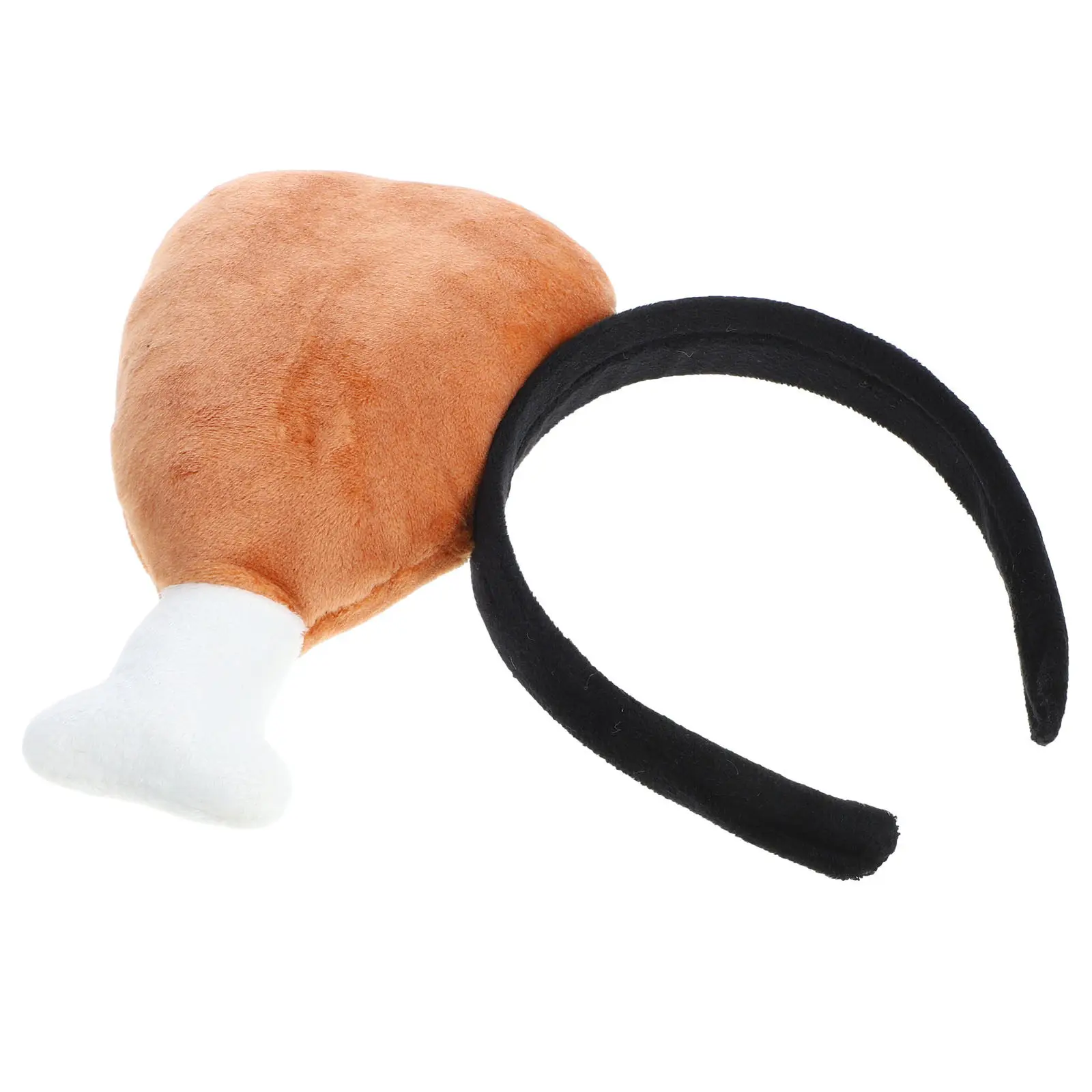 

Turkey Leg Headband Funny Party Headpiece Soft Comfortable Face Washing Cosplay Photo Prop Hair Accessories Turkey Leg Headband