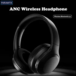 PARAMITA ANC Noise Canceling Headphones Wireless Bluetooth Headset  BT5.3 Over-Ear Active Noise  Reduction Earmuffs High Sound