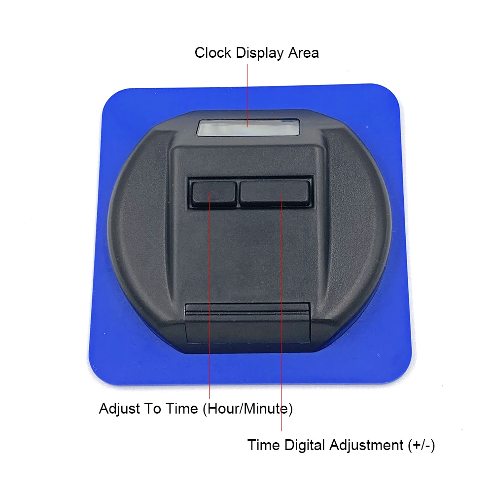 قرص وقوف السيارات الإلكتروني LCD مع شاشة عرض رقمية قرص وقوف السيارات الأوتوماتيكي عرض كهربائي مقياس ركن السيارة #6