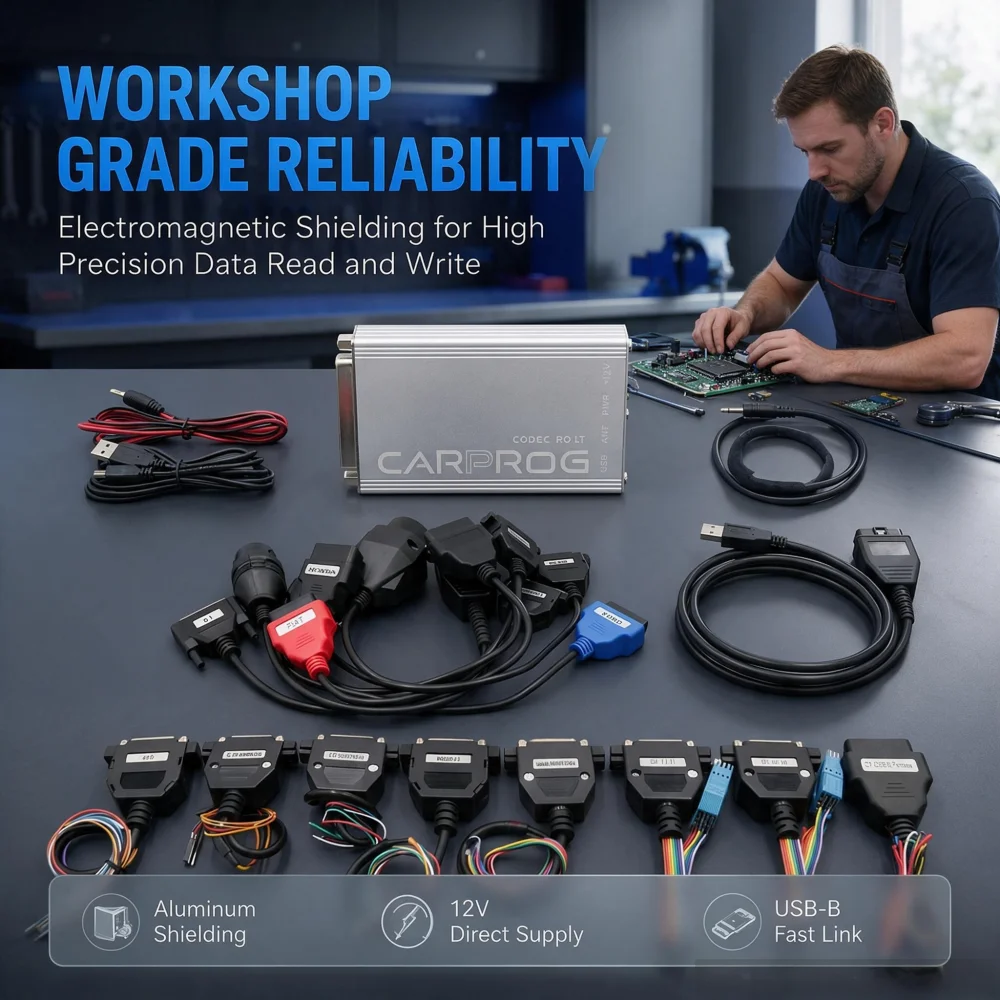 Carprog V13.77 SERG2000CAR000UA Carprog 8.21 Full Adapters CarProg Online Programmer Auto AirbagTool Better than Carprog10.93