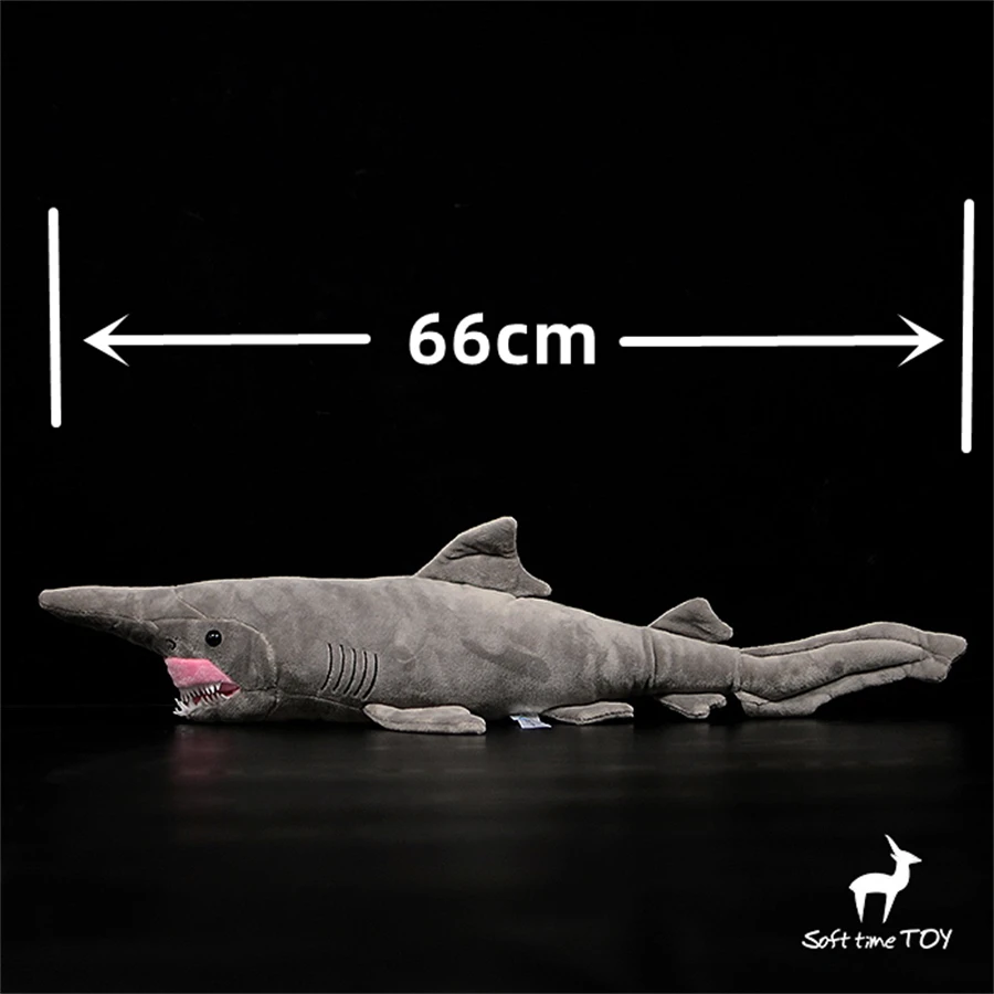 Goblin Shark High Fidelity Anime Cute Plushie Snout Owstoni Plush Toys Lifelike Animals Simulation Stuffed Doll Kawai Toy Gifts