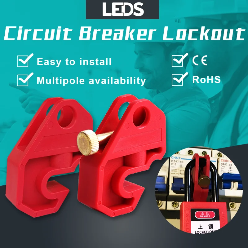 

MCCB MCB Multi-Function Moulded Case Circuit Breaker Lockout Electrical Air Switch Handle Tool-Free Safety Lock Off LOTO Devices
