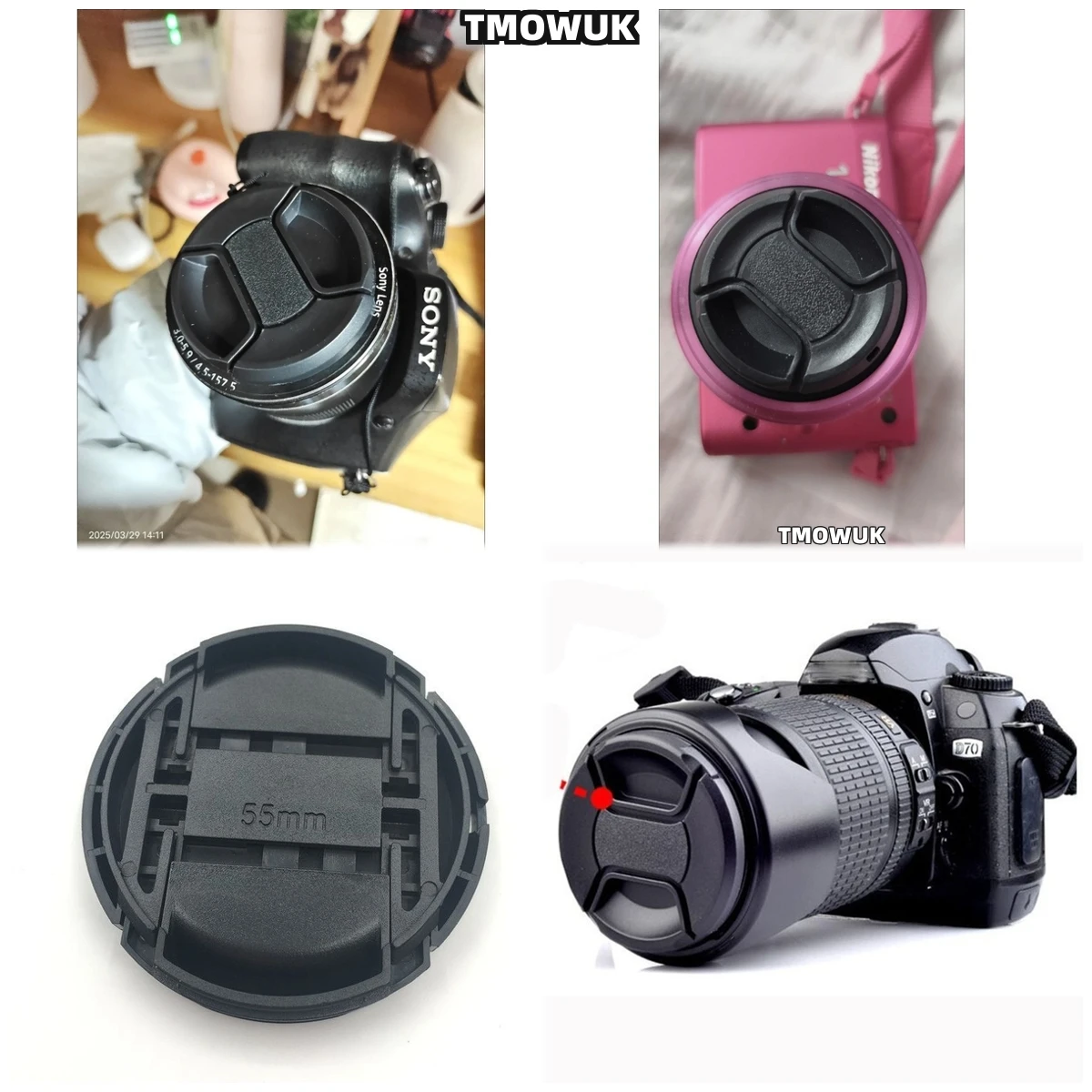 

For Hasselblad X1D-100C H2F H5D-50 H3DII-50 CFV-50 501CM 907X 100C H6D-100C Camera Lens Cap Protective Cover Center Pinch Snap-o