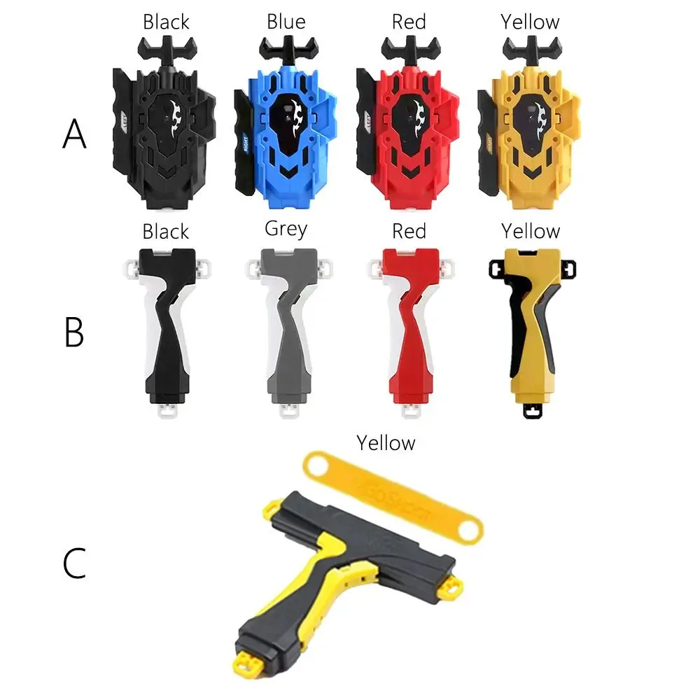 Nuovo lanciatore di scoppio con trottola a due vie, giroscopio, asta di trazione, filo, anime, per bambini