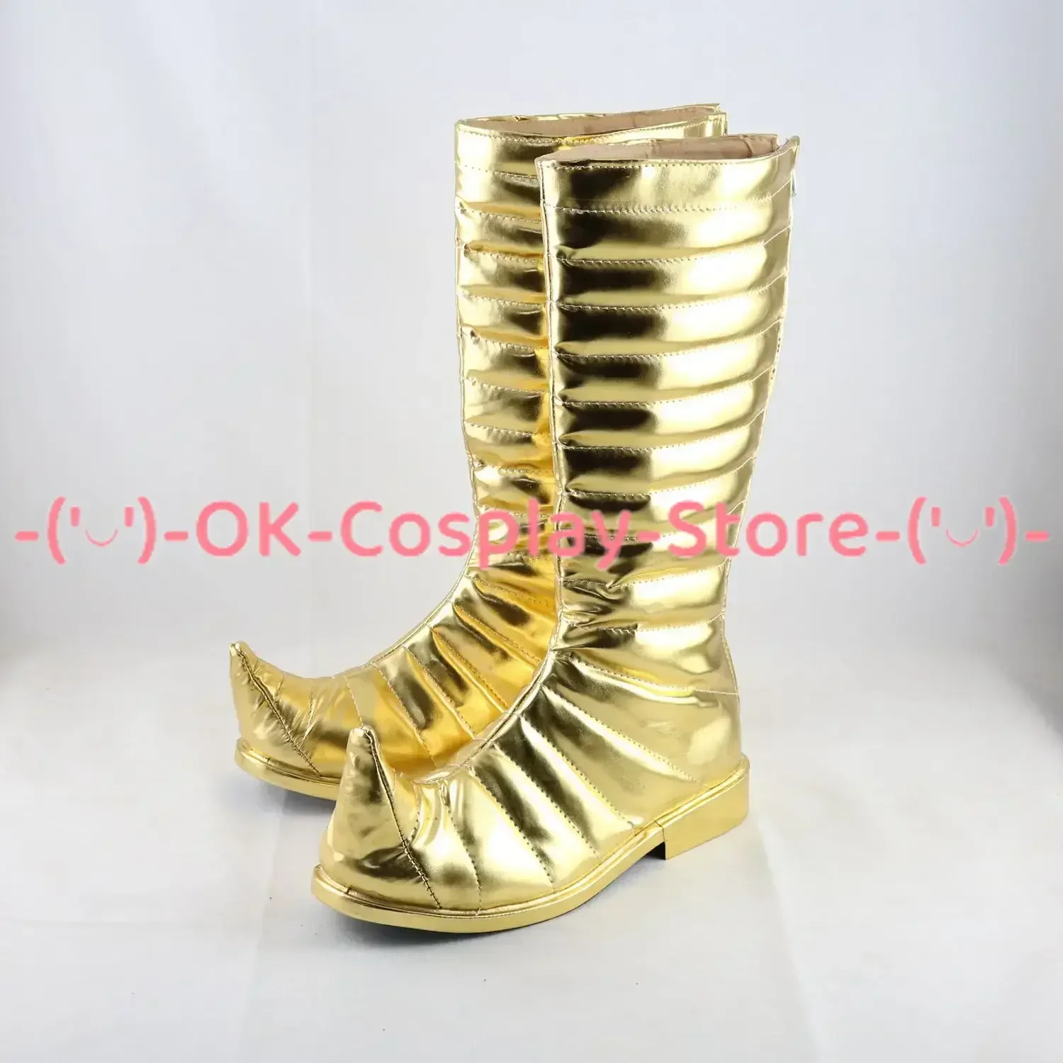 [Customized] JoJo's Bizarre Adventure Dio Brando Cosplay Shoes Anime Game Roleplay Costume Prop Halloween Party PU Leather Boots