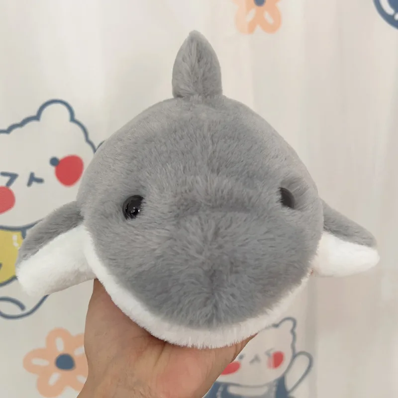 Stuffed Plush Animal Toys Gray Shark Hand Finger Story Puppet Cute Dolls Educational Baby Toys Simulated Shark Children Gift