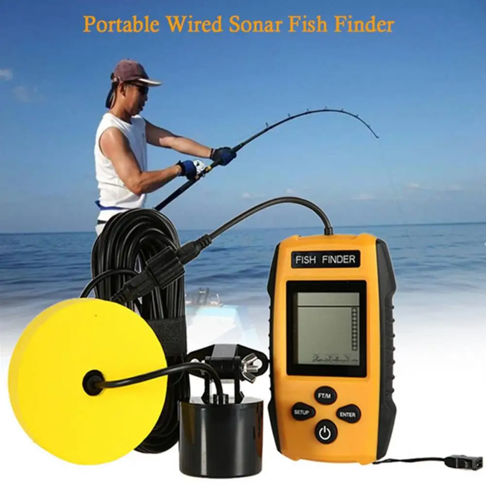 1 Set  Fish Detector Convenient Easy to Carry Fishing Tool Stable Fishing Tool  Shatterproof Fish Finding Device for Home